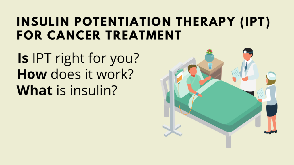 Insulin potentiation therapy (IPT) For cancer treatment