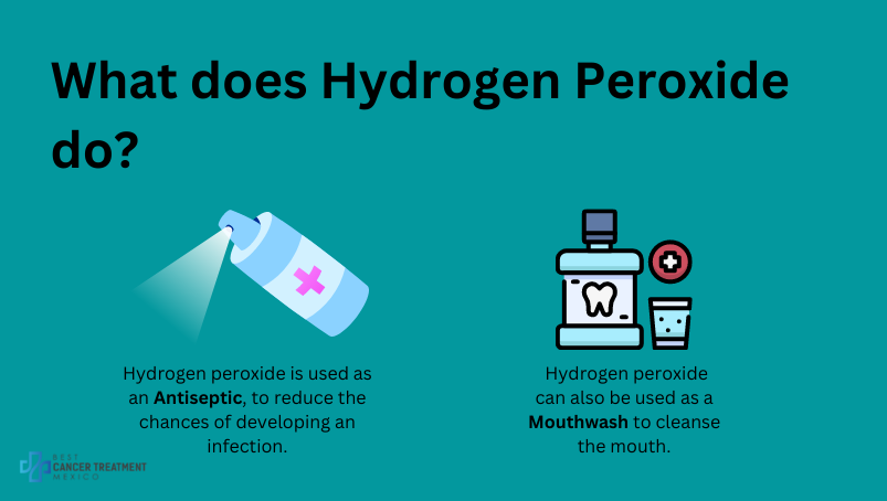 What does hydrogen peroxide do?