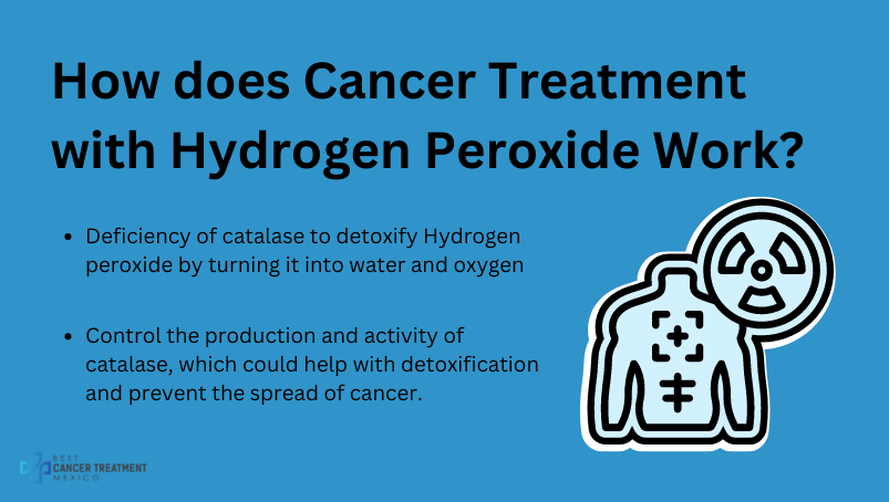 How does cancer treatment with or targeting hydrogen peroxide work?